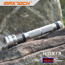 Maxtoch HIDX12 Super lumineux 6600mAh batterie Hid lampe torche 85W avec couvercle du filtre